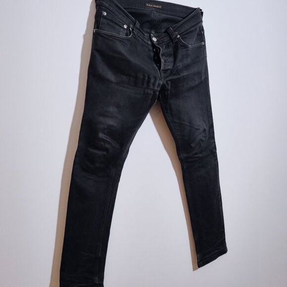Nudie Jeans - Slim Straight - Black - Size 32x30 - Picture 4 of 6